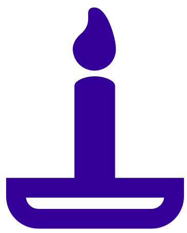 La bougie est la lumière éternelle de nos proches défunts